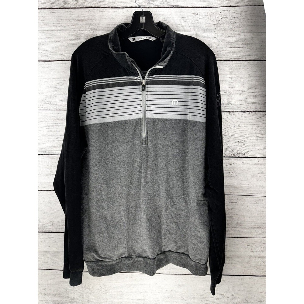 Travis Mathew 1/4 Quarter Zip Lightweight Pullover Shirt Pocket X-Large Golf